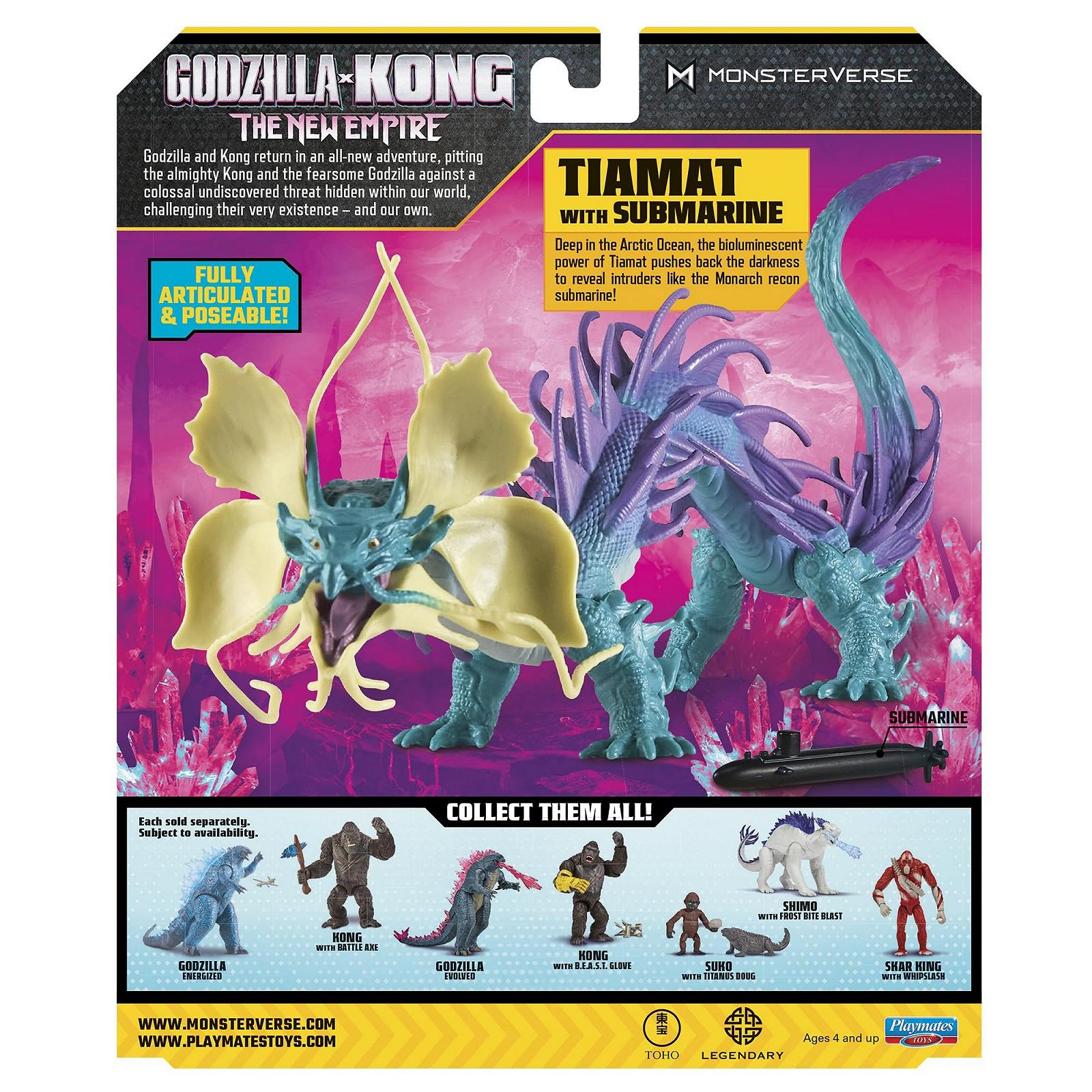 Фігурка Tiamat MonsterVerse Godzilla x Kong: The New Empire, 15 см, з аксесуаром - підводним човном 6,35 см, фото №3