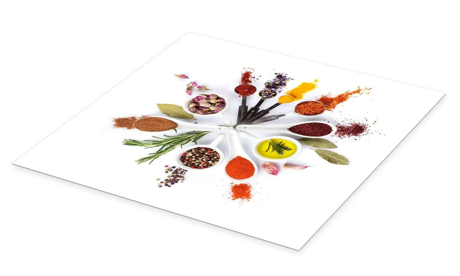 Постер Spice and Herb Clock 50 x 50 см Белый, фото №2