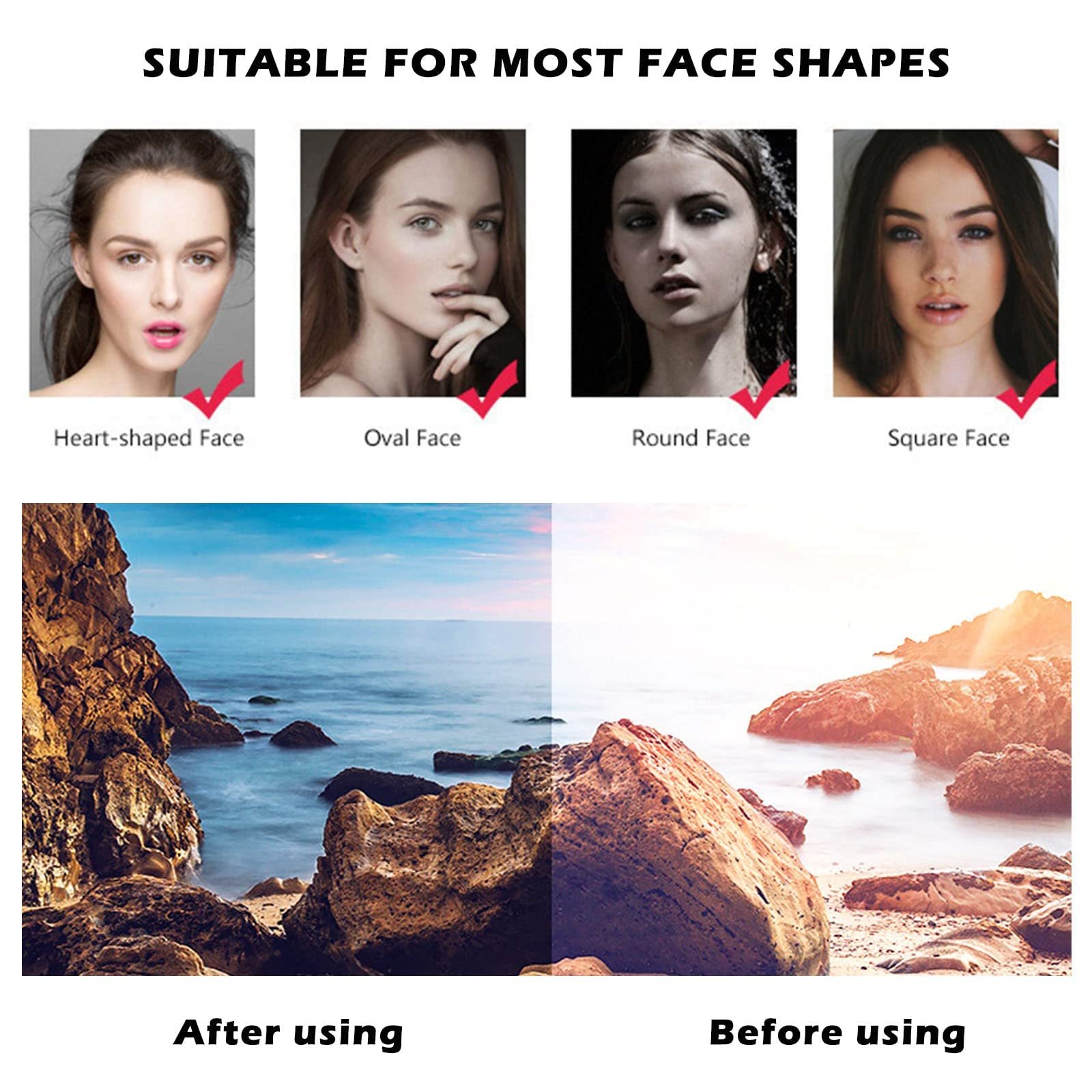 Набір сонцезахисних окулярів прямокутної форми, 12 шт, фото №5