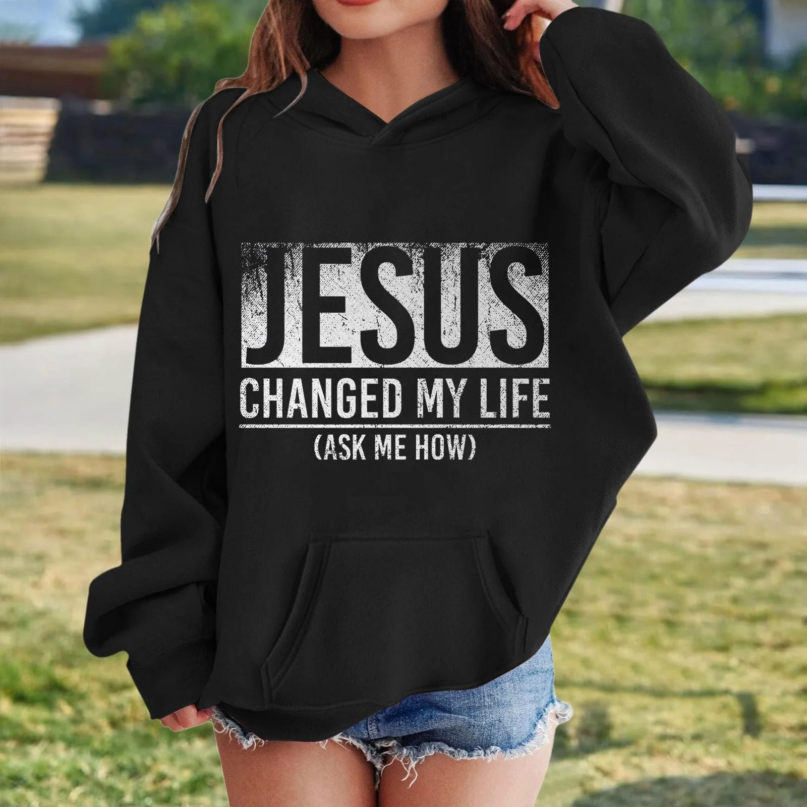 Худи для девочки с длинными рукавами, с капюшоном, с принтом, с нагрудным карманом, из мягкого флиса, размер 140, подходит для осени и зимы, для отдыха, фото №3