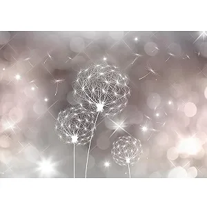 Фотошпалери 9174012a Кульбаба Абстракція 396 x 280 см Флізелінові Сірий, Бежевий - Фото 1