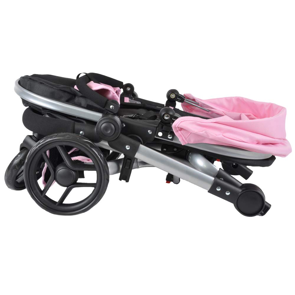 Коляска для кукол Bandits & Angels Angel 2-в-1 Розовая с розового цвета от 3 лет, фото №5 Коляска для кукол Bandits & Angels Angel 2-в-1 Розовая с розового цвета от 3 лет, фото №5