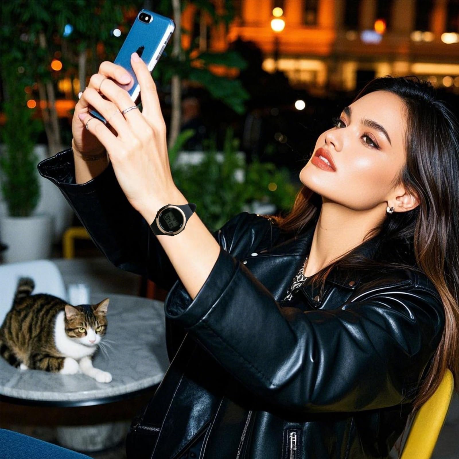 Цифровий годинник SingHao для жінок та чоловіків, для щоденного використання, у використанні, фото №9