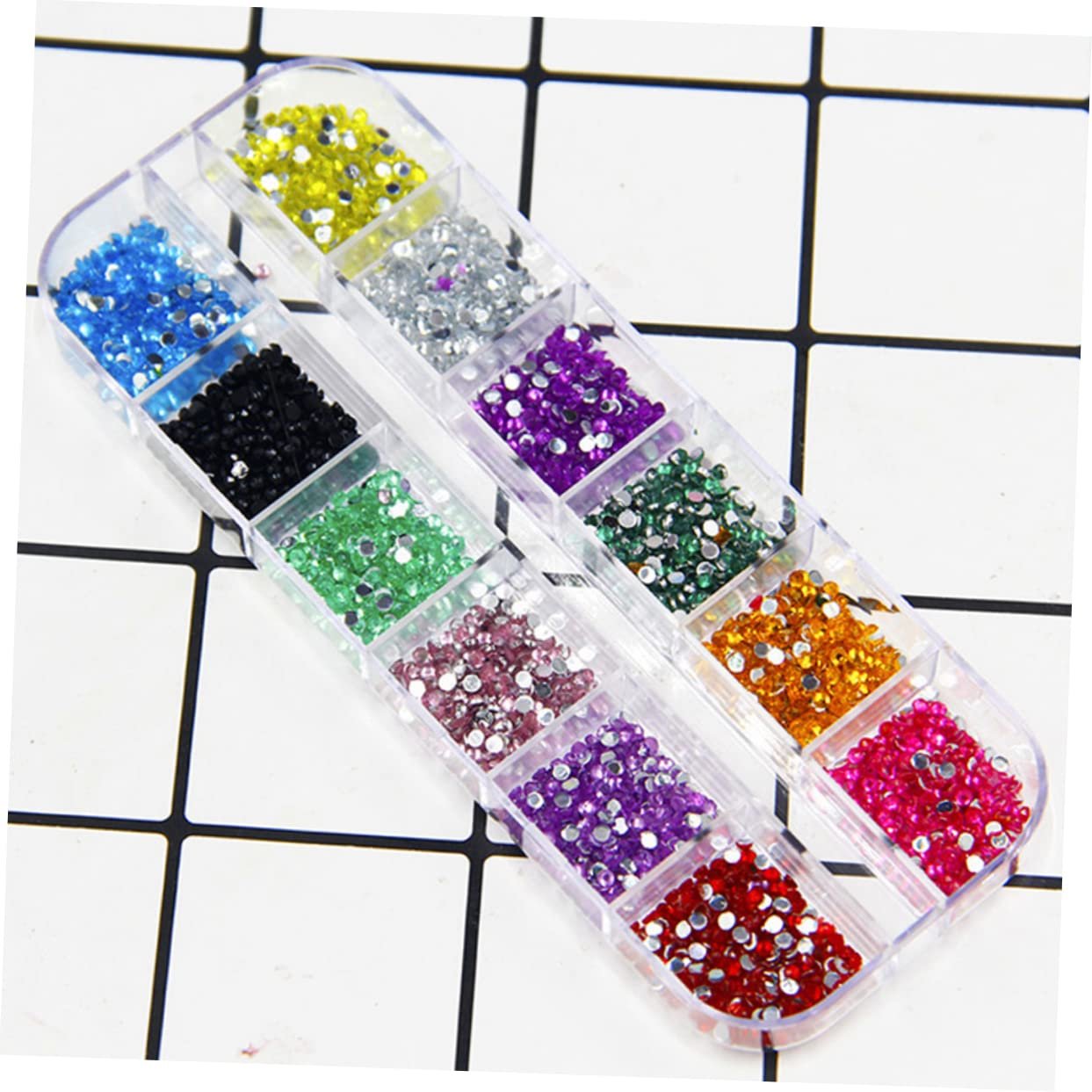 Наклейки для дизайна ногтей Beavorty 12 цветов, упаковка 2000 шт. Блестящие украшения для дизайна ногтей, яркие цвета, фото №6 Наклейки для дизайна ногтей Beavorty 12 цветов, упаковка 2000 шт. Блестящие украшения для дизайна ногтей, яркие цвета, фото №6