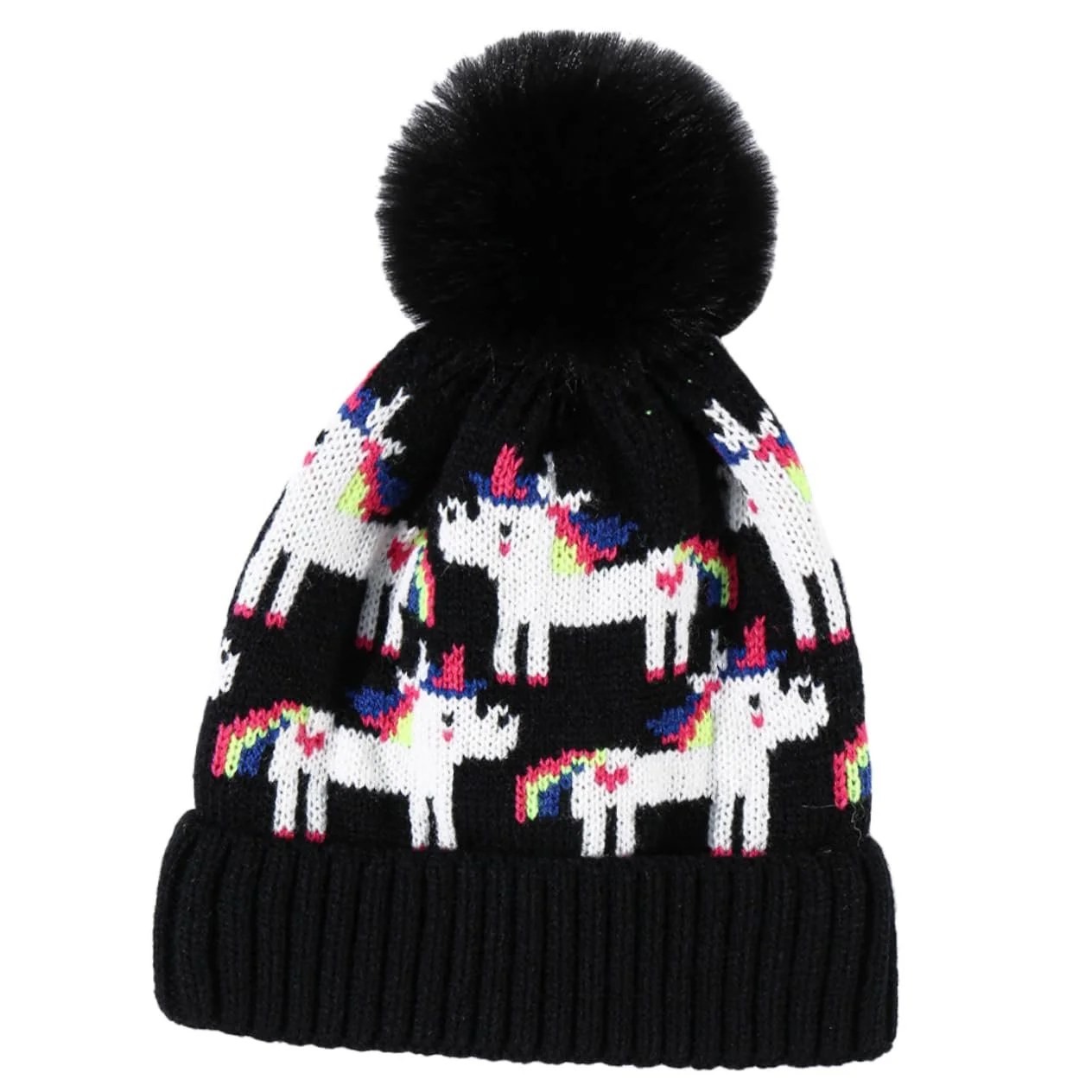 В'язана зимова шапка CALLARON Kätzchen з плюшевим помпоном, фото №1 В'язана зимова шапка CALLARON Kätzchen з плюшевим помпоном, фото №1