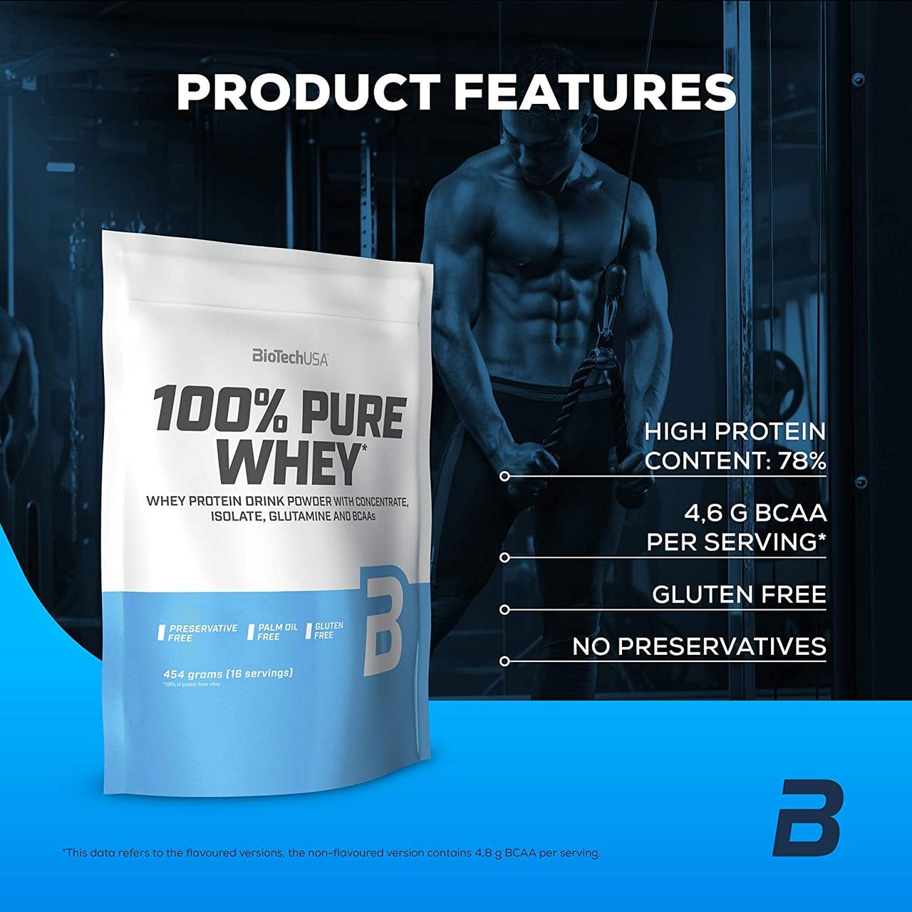Протеин 100 Pure Whey 454 g Rice Pudding, фото №3