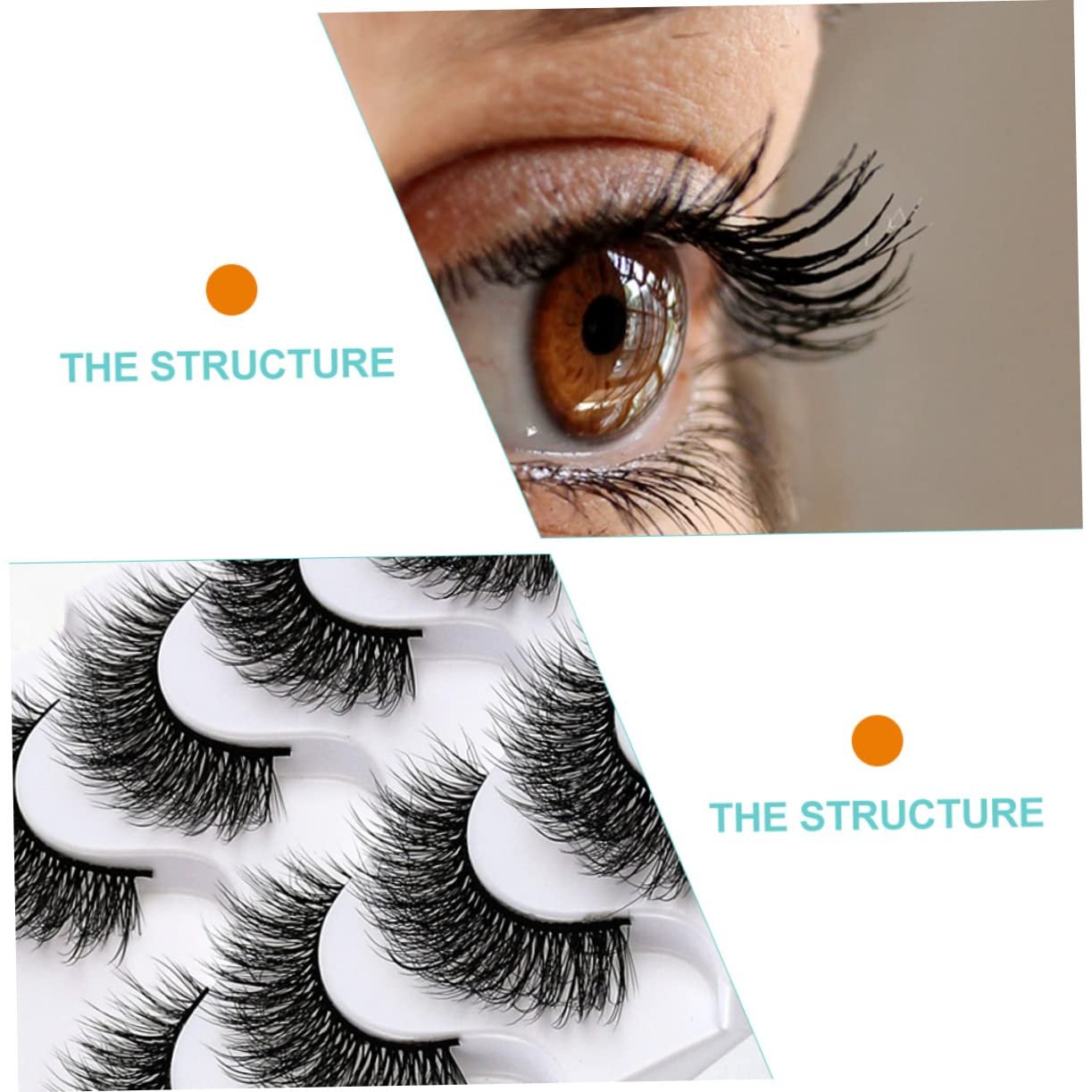 Ресниці Angoily Декоративні 10 Підробних пар Чорна обробка з 3D імітацією, фото №5 Ресниці Angoily Декоративні 10 Підробних пар Чорна обробка з 3D імітацією, фото №5