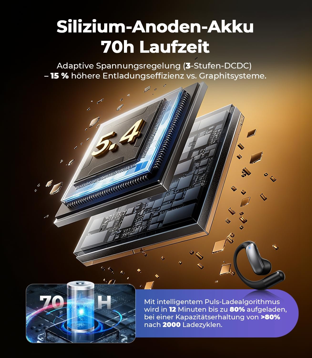 Навушники-перекладач JDBL з підтримкою 164 мов та ШІ чипом 4.0, фото №3