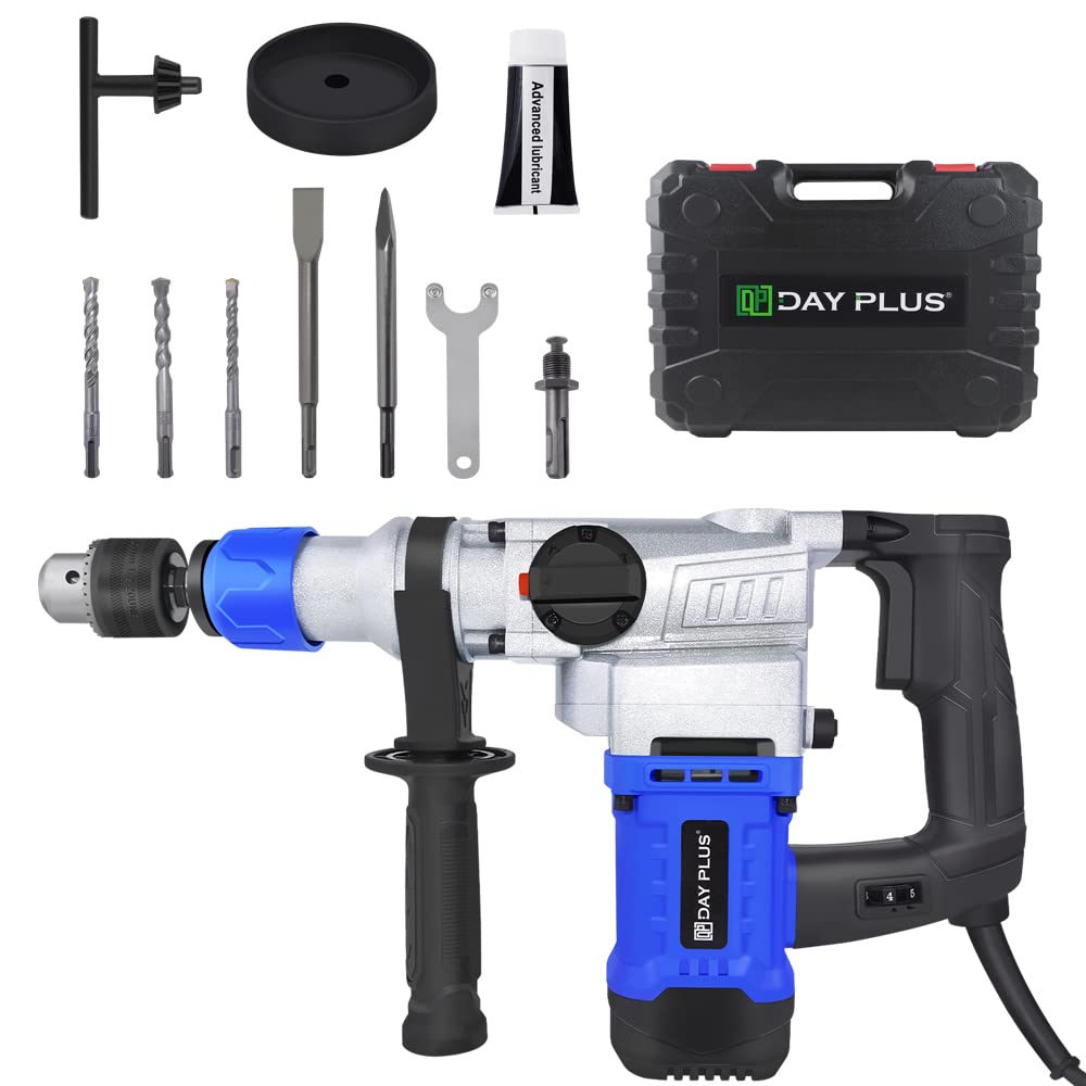 Электрический долбежный молоток 1500 Вт дрель 6 Дж SDS-Plus отбойный молоток многофункциональный электрический молоток дрель 0-800 об/мин переменная скорость с 360° вращающейся рукояткой, фото №1 Электрический долбежный молоток 1500 Вт дрель 6 Дж SDS-Plus отбойный молоток многофункциональный электрический молоток дрель 0-800 об/мин переменная скорость с 360° вращающейся рукояткой, фото №1