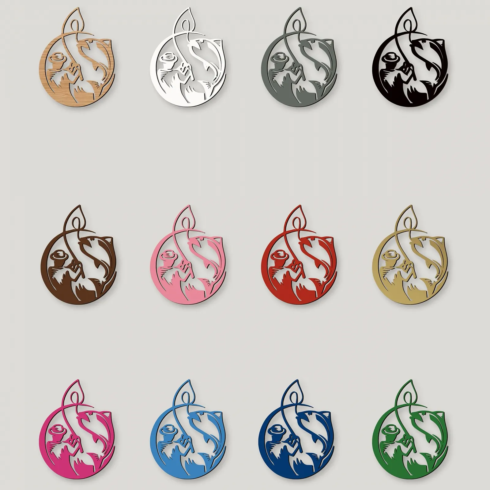 Наклейка на стіну XXL Рибальська дерев'яна табличка МДФ 12 кольорів, фото №5