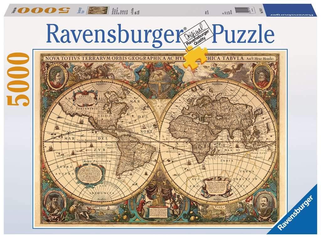 Пазл Ravensburger Античная карта мира 5000 деталей, фото №1