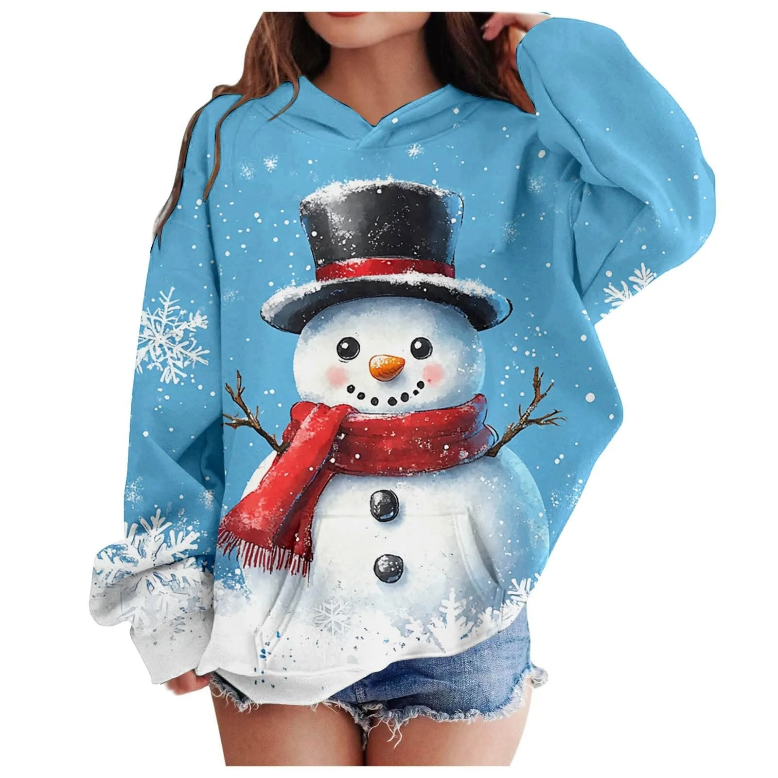 Толстовки для девочек с графическим буквенным принтом, рождественский пуловер, топы, с длинными рукавами, повседневный, мягкий пуловер для мальчиков 152, фото №1