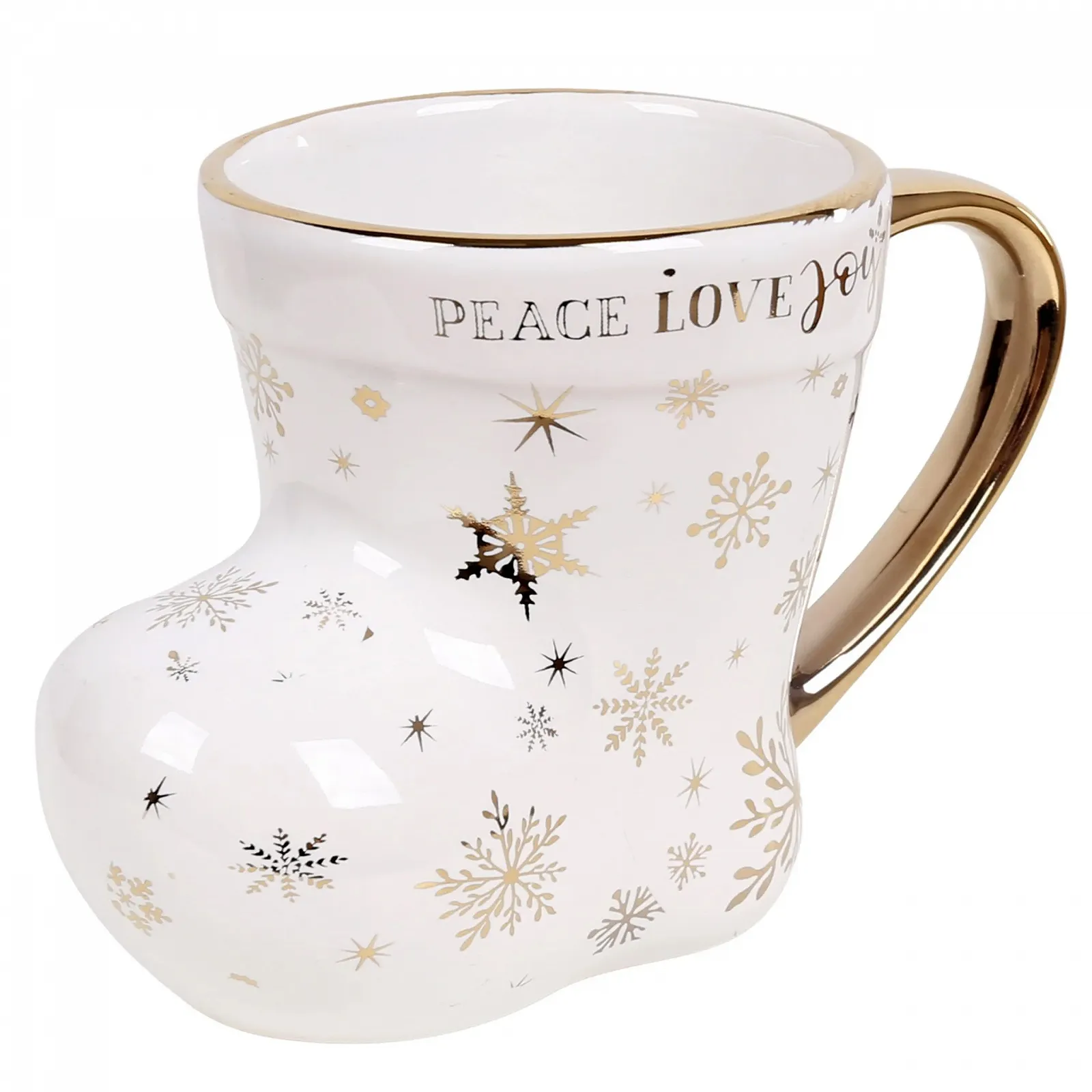 Різдвяна порцелянова кружка Білий Черевик у подарунковій коробці sarcia.eu 230 мл, фото №1