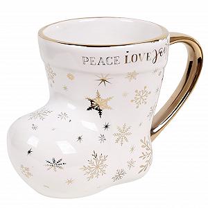 Різдвяна порцелянова кружка Білий Черевик у подарунковій коробці sarcia.eu 230 мл - Фото 1