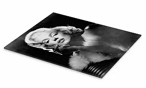 Картина на акриловому склі Posterlounge Marilyn Monroe 1953 60 x 80 см Чорно-біла synthetic.ua - Фото 1