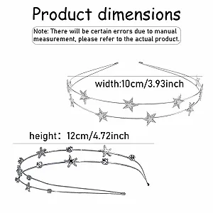 Обруч Зірки Металевий Блискучий Срібний synthetic.ua - Фото 1