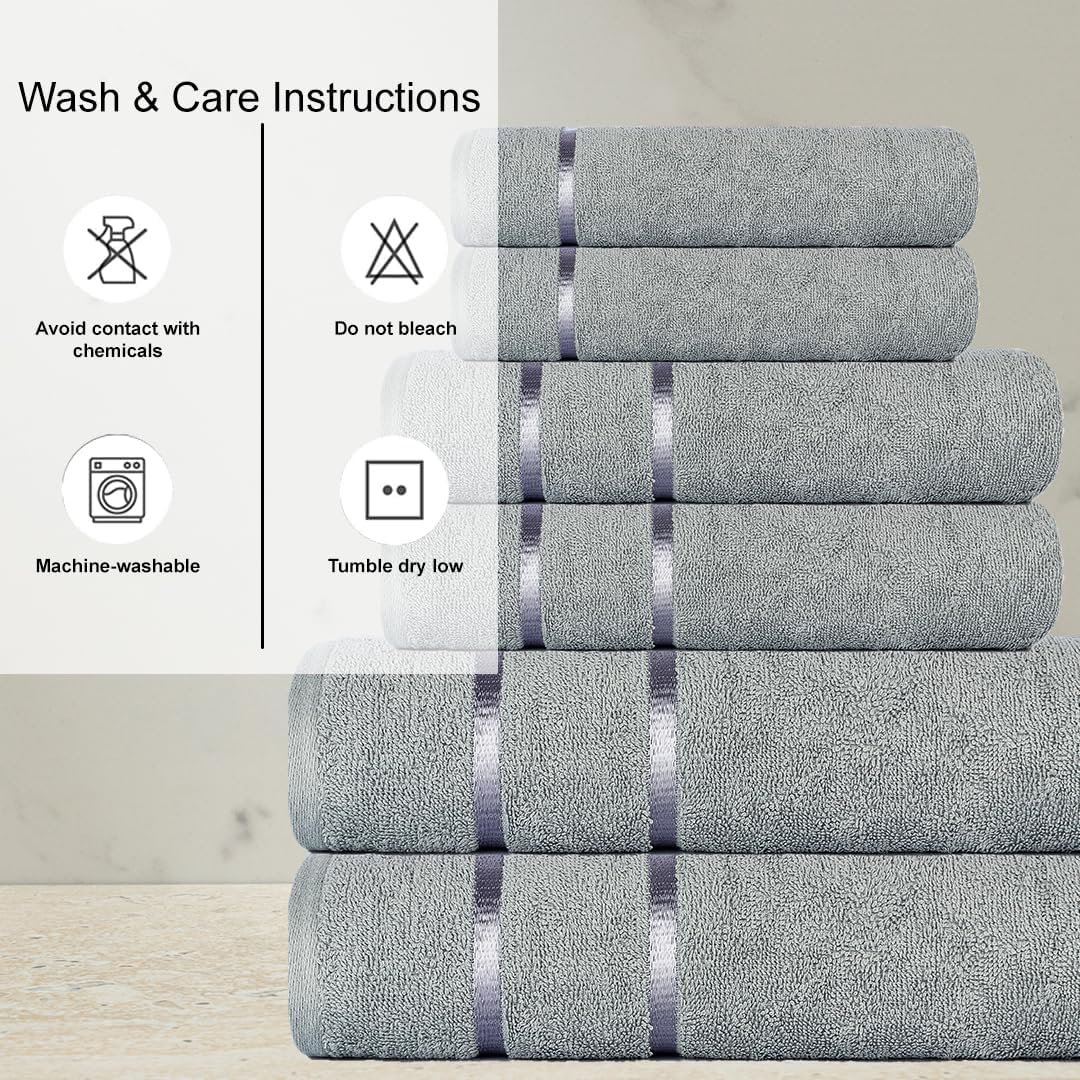 Набір лазневих рушників Casa Copenhagen Wave Textured 4 шт 550 г/м² бавовна чорний, фото №3