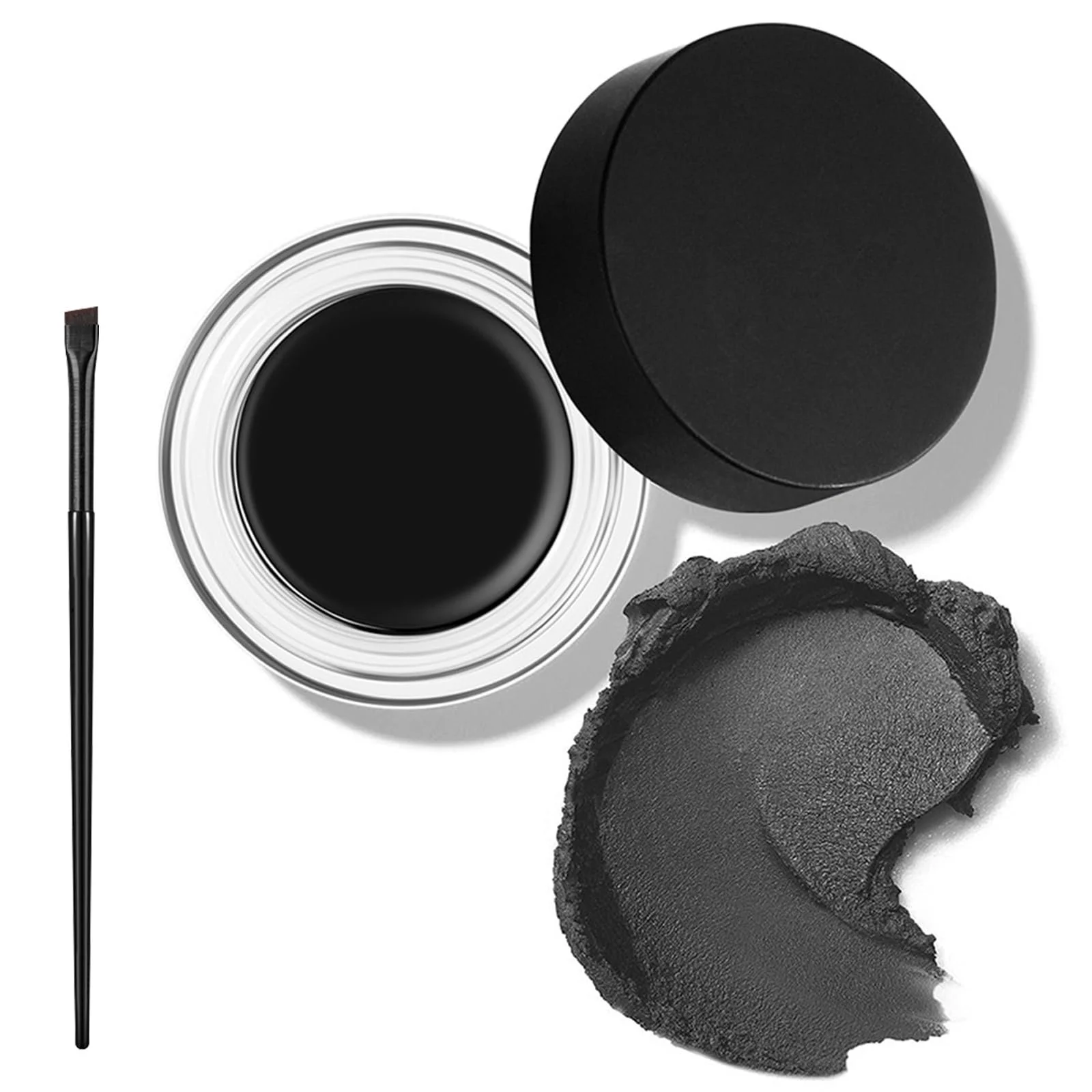 Набір гелевих підводок для очей 2 в 1 Чорний водостійка, фото №1