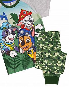 Піжама PAW PATROL для хлопчиків, камуфляжна сорочка з довгим або коротким низом synthetic.ua - Фото 1