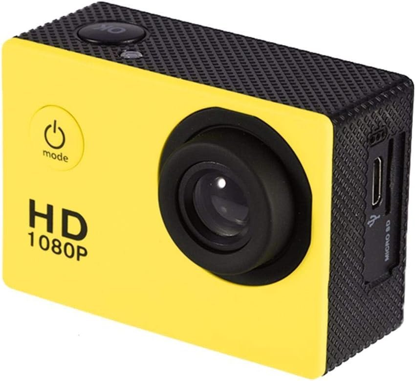 Екшн-камера Wakects Action Cam / 12Мп / 1080P / 60fps / Водонепроникна до 30м / Чорно-жовта (3632499218443), фото №6