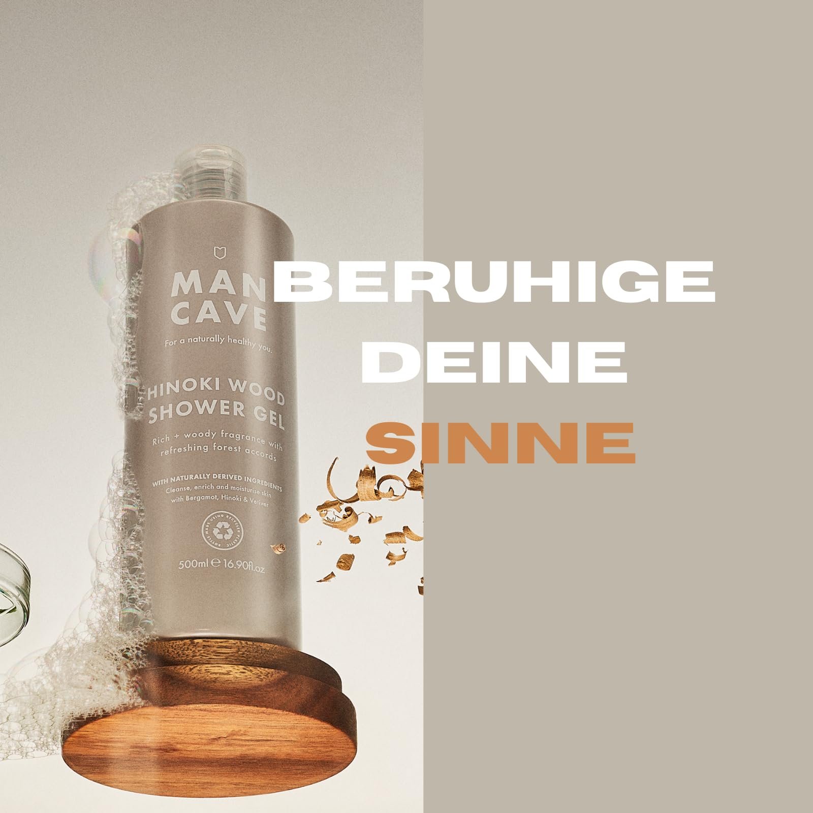 Гель для душу ManCave Hinoki Wood чоловічий 500 мл, фото №7 Гель для душу ManCave Hinoki Wood чоловічий 500 мл, фото №7