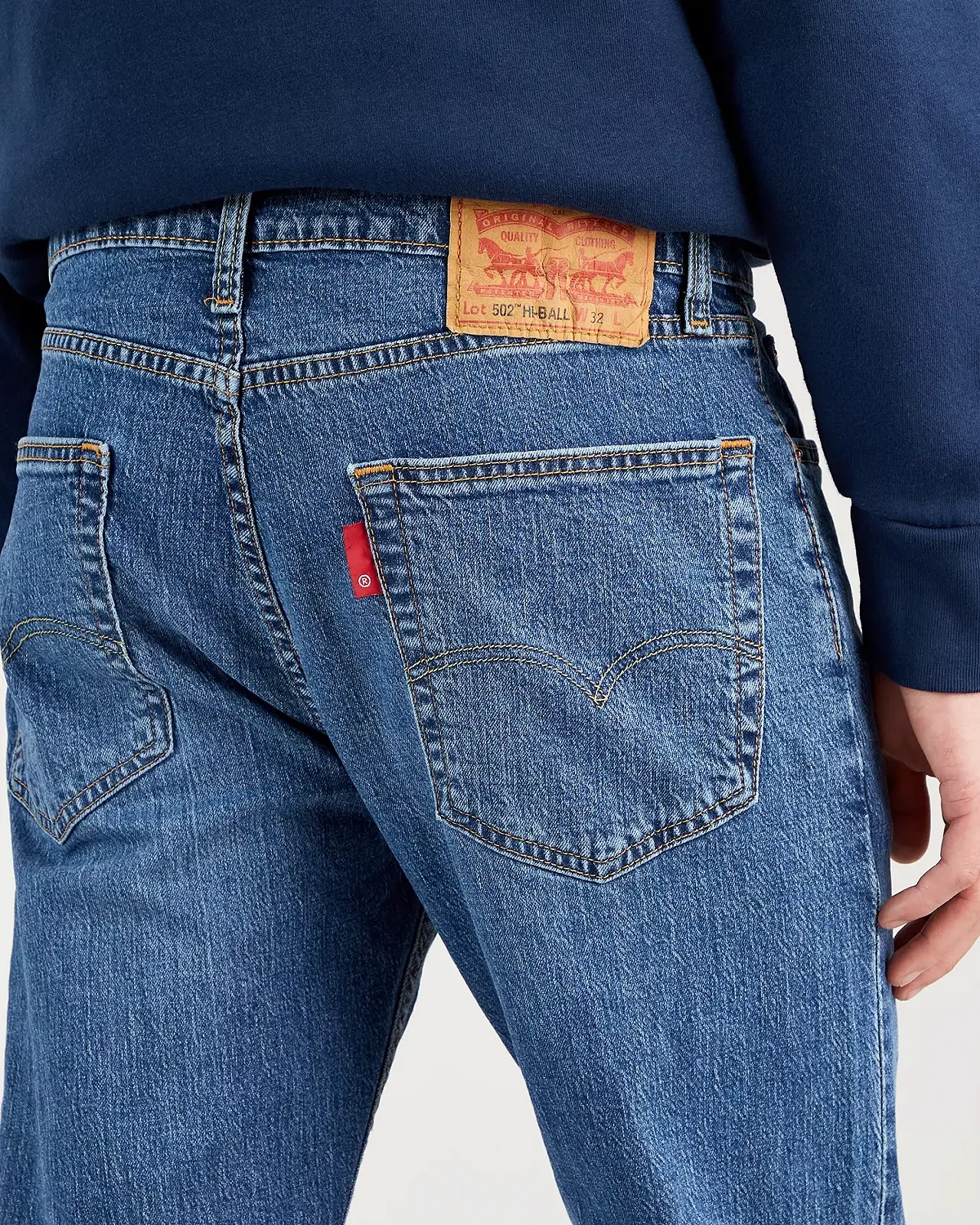 Чоловічі джинси Levis - 502 Taper Hi Ball Blue Comet Base - 30, фото №4 Чоловічі джинси Levis - 502 Taper Hi Ball Blue Comet Base - 30, фото №4