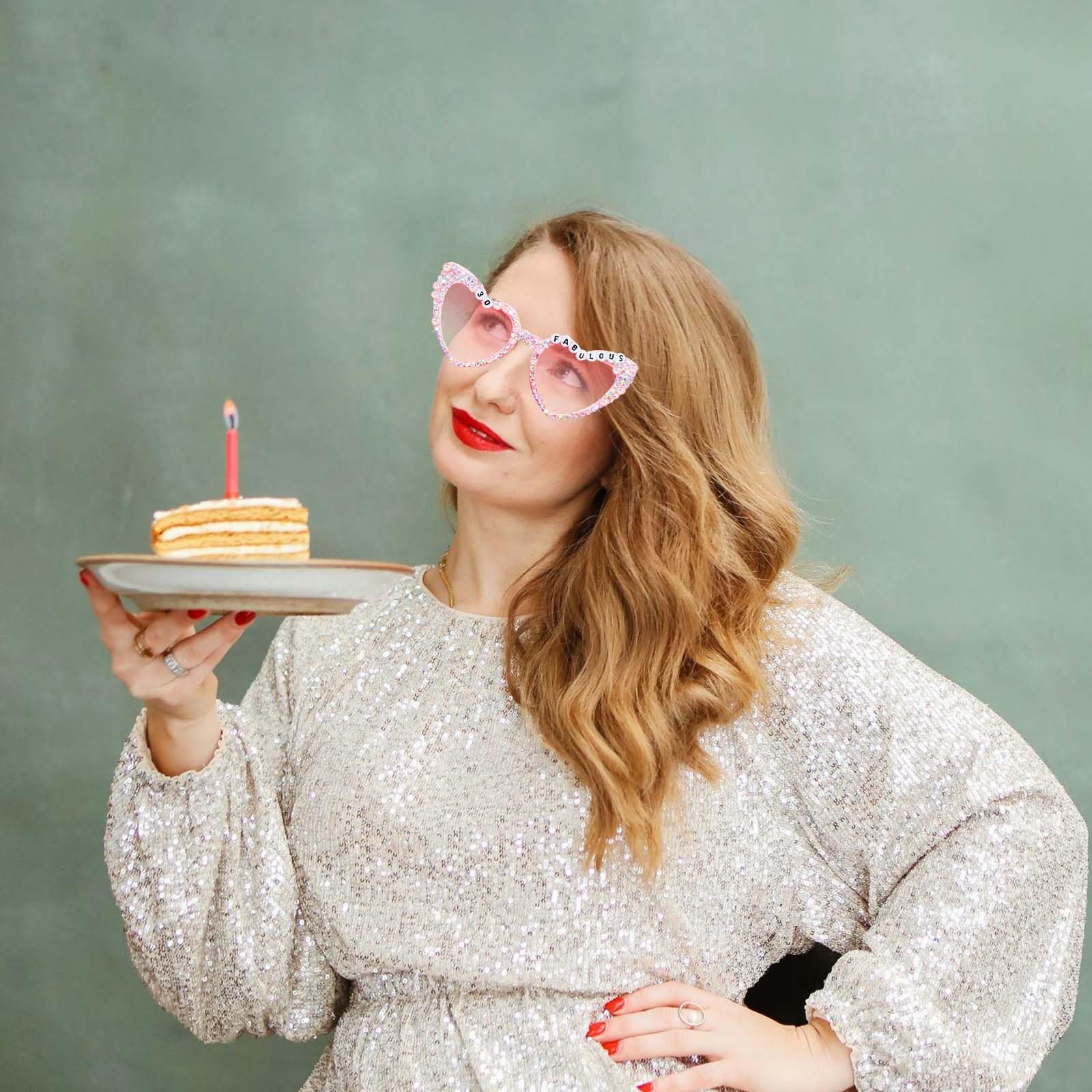 Очки Тип Topfunyy 30th Birthday Белые, фото №4