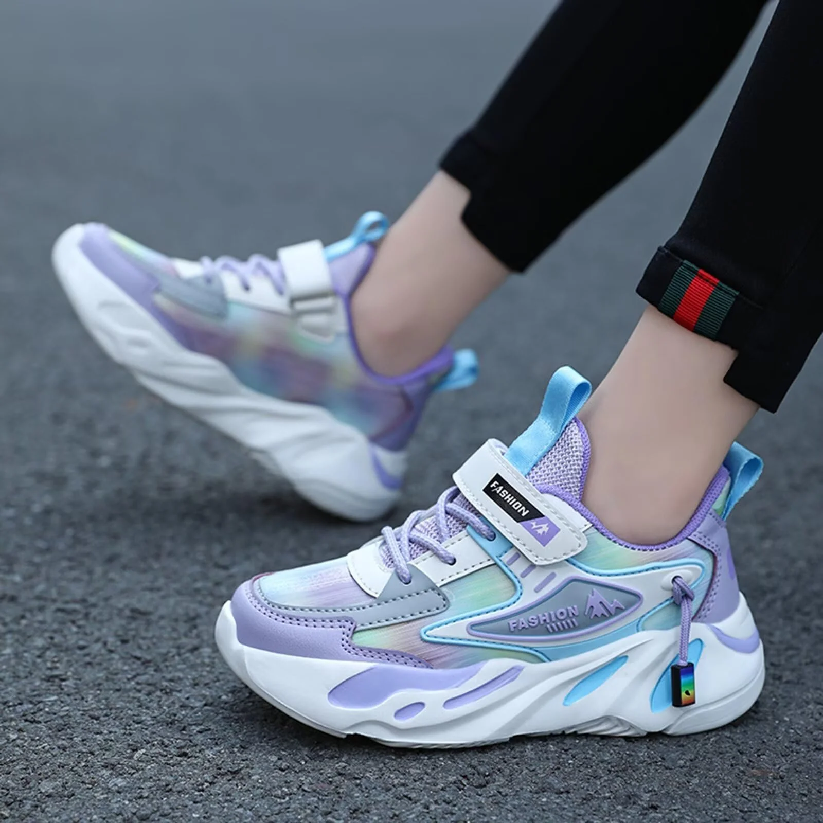 Кроссовки Детские для девочек для помещений Теннисные Нескользящие Повседневные Размер 27-37, фото №6