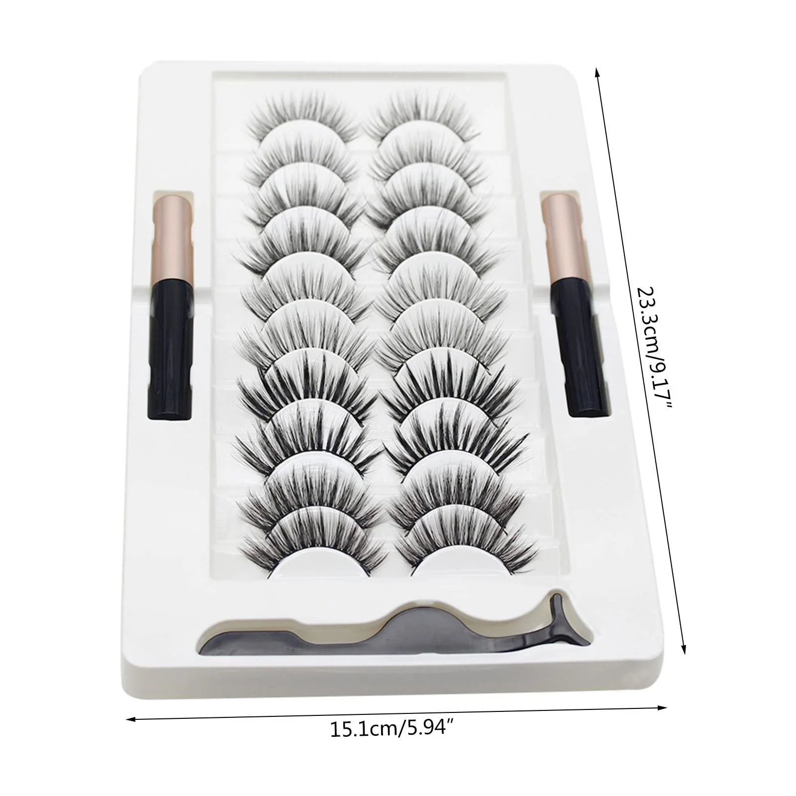 Накладные ресницы с подводкой Набор ресниц Натуральный вид, фото №4