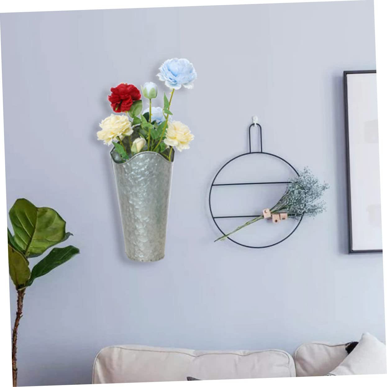 Настінні кашпо-вази HEMOTON Залізні Набір із 2 шт., фото №9