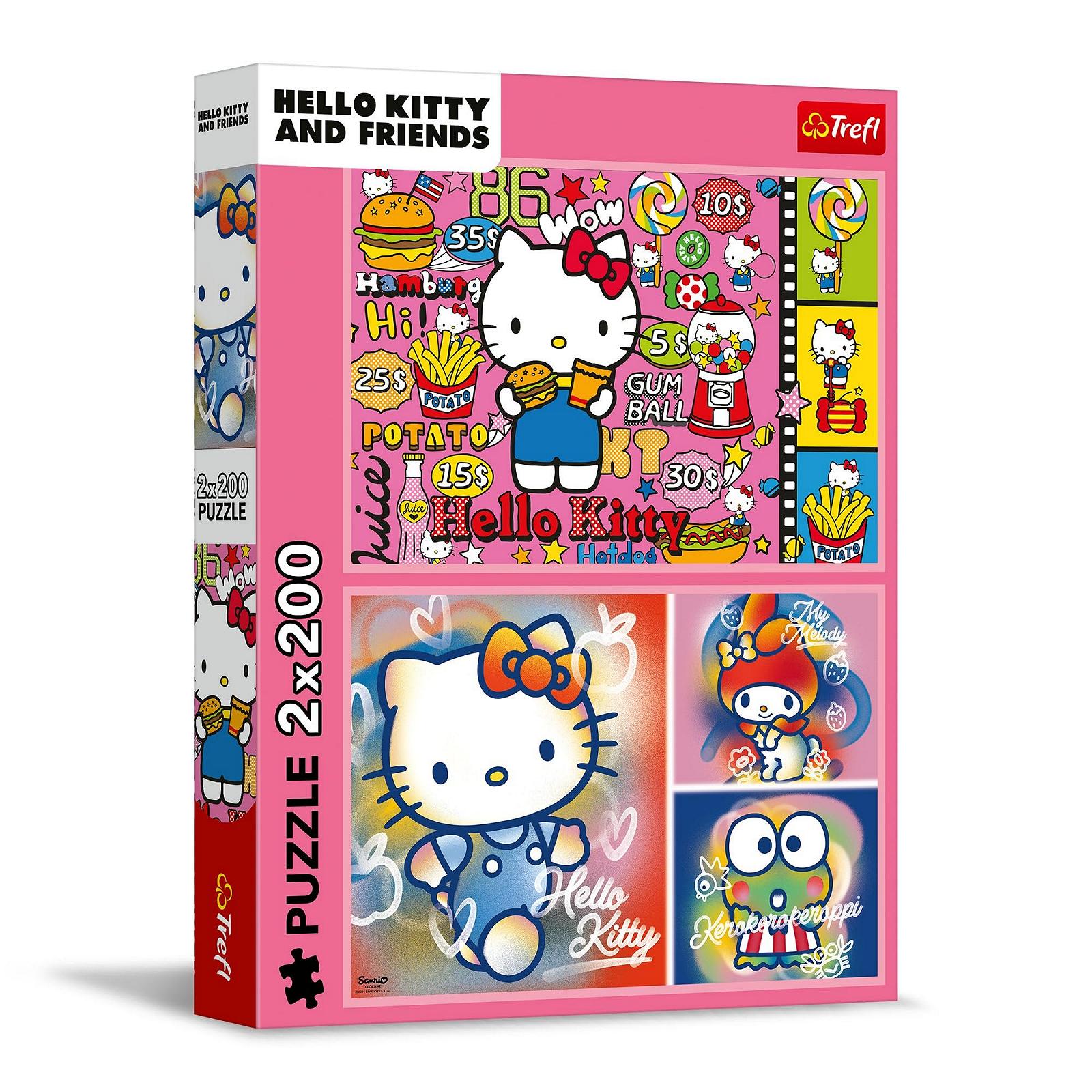 Пазл Trefl 2-в-1 Hello Kitty and Friends 2 x 200 елементів для підлітків, фото №1