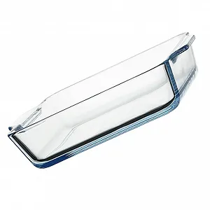 Форма для запікання SOLUSTRE скляна з подвійними термостійкими ручками Овальна - Фото 1