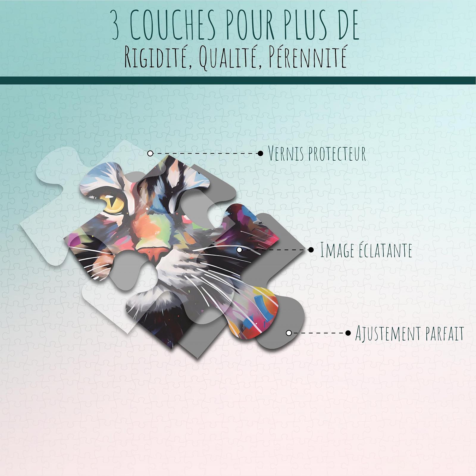 Пазл GreenAnoo Animal Pop Art Maine Coon Cat 1000 деталей FSC-картон 2 мм 50 x 75 см, фото №3