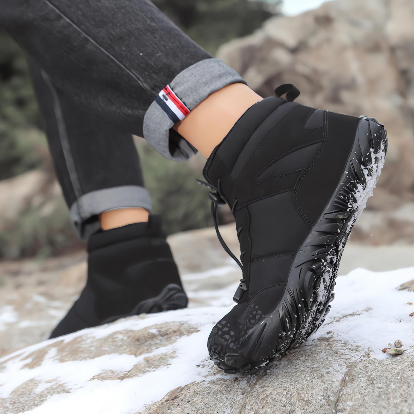 Черевики зимові Payesrui Waterproof Unisex Легкі Нековзкі з теплою підкладкою для трейлраннінгу, фото №6
