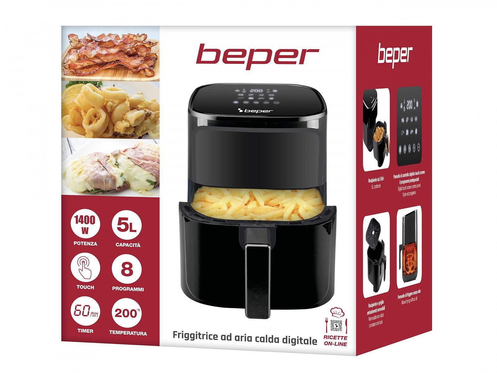 Мультипіч BEPER P101FRI051 5 л 8 програм Чорна, фото №8 Мультипіч BEPER P101FRI051 5 л 8 програм Чорна, фото №8