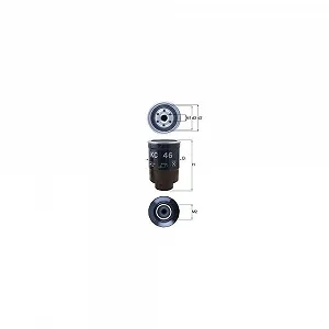 Паливний фільтр KNECHT KC 46 для DAIHATSU FORD GMC ISUZU MAZDA OPEL SUZUKI YALE - Фото 1