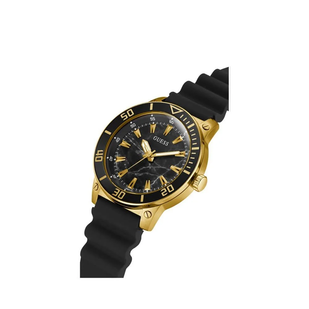 Мужские аналоговые часы Guess Золотистый, Черный, фото №4 Мужские аналоговые часы Guess Золотистый, Черный, фото №4