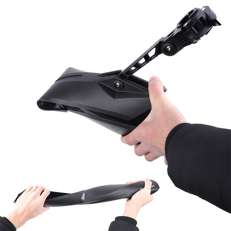 Крылья велосипедные переднее и заднее West Biking 0714020 Черный (5086-15540), фото №3