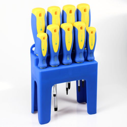 Набір викруток AutoScheich® Набір інструментів Прямий Шліцьовий Хрестовий Torx Перфорований Настінний Чорний, фото №2