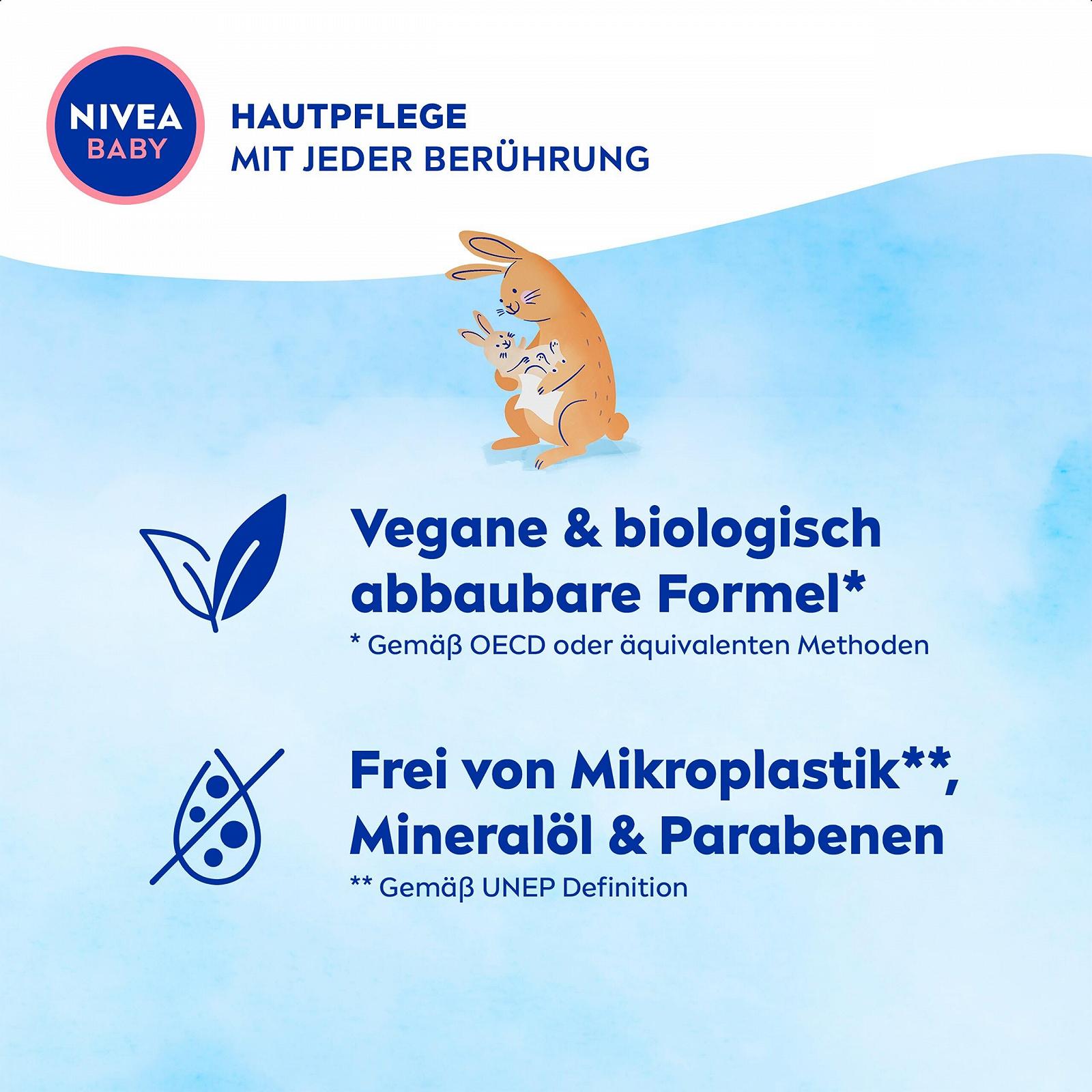 Салфетки NIVEA BABY Soft & Cream Очищающие и ухаживающие 4X57шт., фото №6