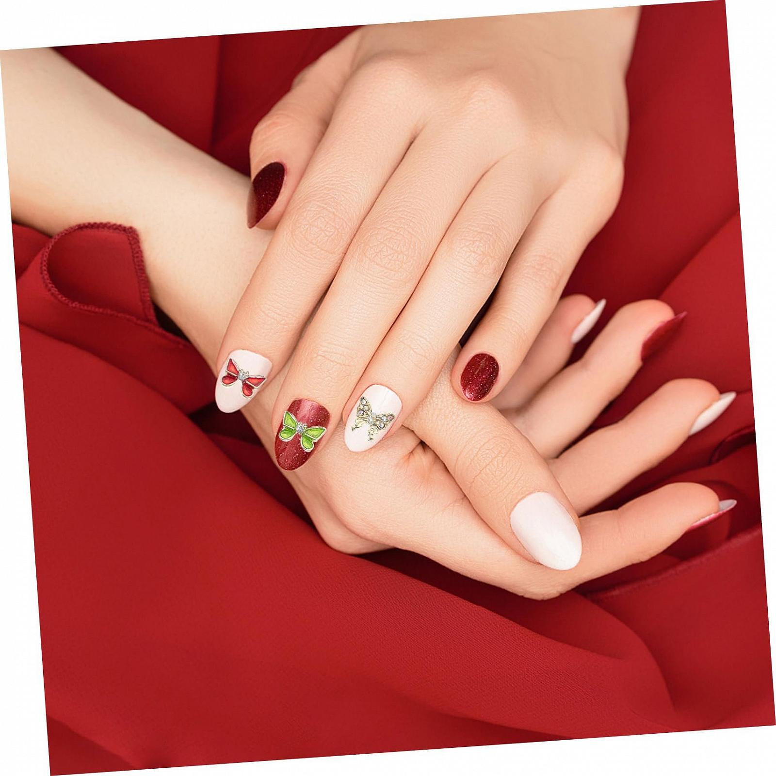 Украшения для ногтей Бабочки, Набор 40 шт, фото №3