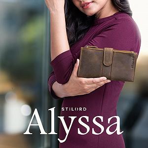 Кошелек Женский Кожаный STILORD Alyssa для мобильного телефона, дорожный, RFID, с отделением для мобильного телефона до 6,1 дюймов, коричневый, кошелек для монет synthetic.ua - Фото 1