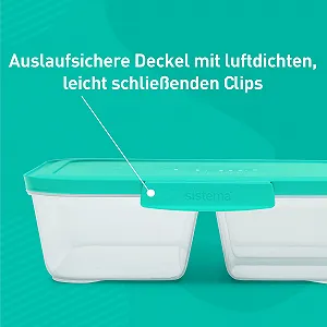 Контейнеры для хранения еды Sistema Nest IT 1.9 л набор 5 шт с тремя отделениями и крышками, зеленые цена на synthetic.ua - Фото 1 Контейнеры для хранения еды Sistema Nest IT 1.9 л набор 5 шт с тремя отделениями и крышками, зеленые synthetic.ua - Фото 1