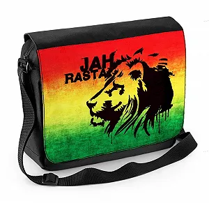 Сумка-месенджер для ноутбука Jah Rasta Black/White, One Size, чорно-біла - Фото 1