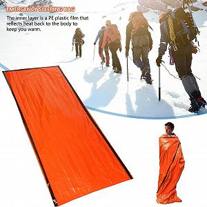 Спальный мешок Survival Survival Waterproof Компактный Легкий и прочный термический Bivouac мешок synthetic.ua - Фото 1