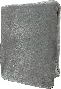 Простирадло на гумці Winter Teddy Plush 180/200 x 200 см, преміум кашеміровий дотик, флісова, сіра synthetic.ua - Фото 1