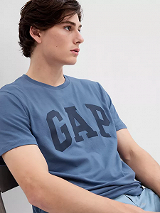 Футболка GAP V-BASIC LOGO T 550338-49 Синий M - Фото 1