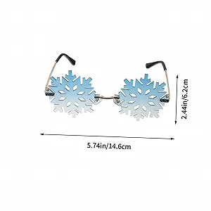 Смешные очки в форме снежинок Garneck, 1 шт, креативные synthetic.ua - Фото 1