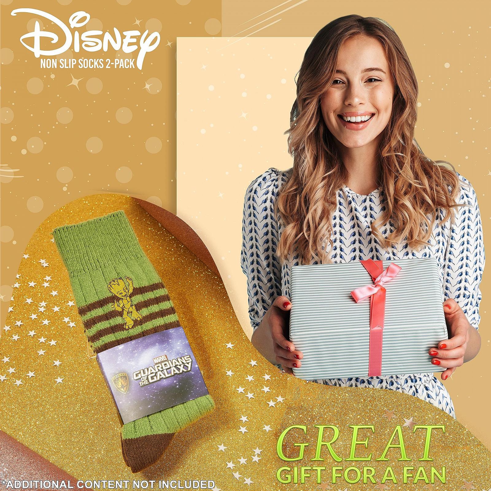 Носки для сна Disney для женщин - Теплые носки-тапочки Stitch Baby Yoda - Нескользящие, один размер - Женские подарки, фото №2