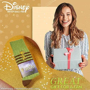 Шкарпетки для сну Disney для жінок Теплі шкарпетки-слідки Stitch Baby Yoda - Нековзні, один розмір synthetic.ua - Фото 1